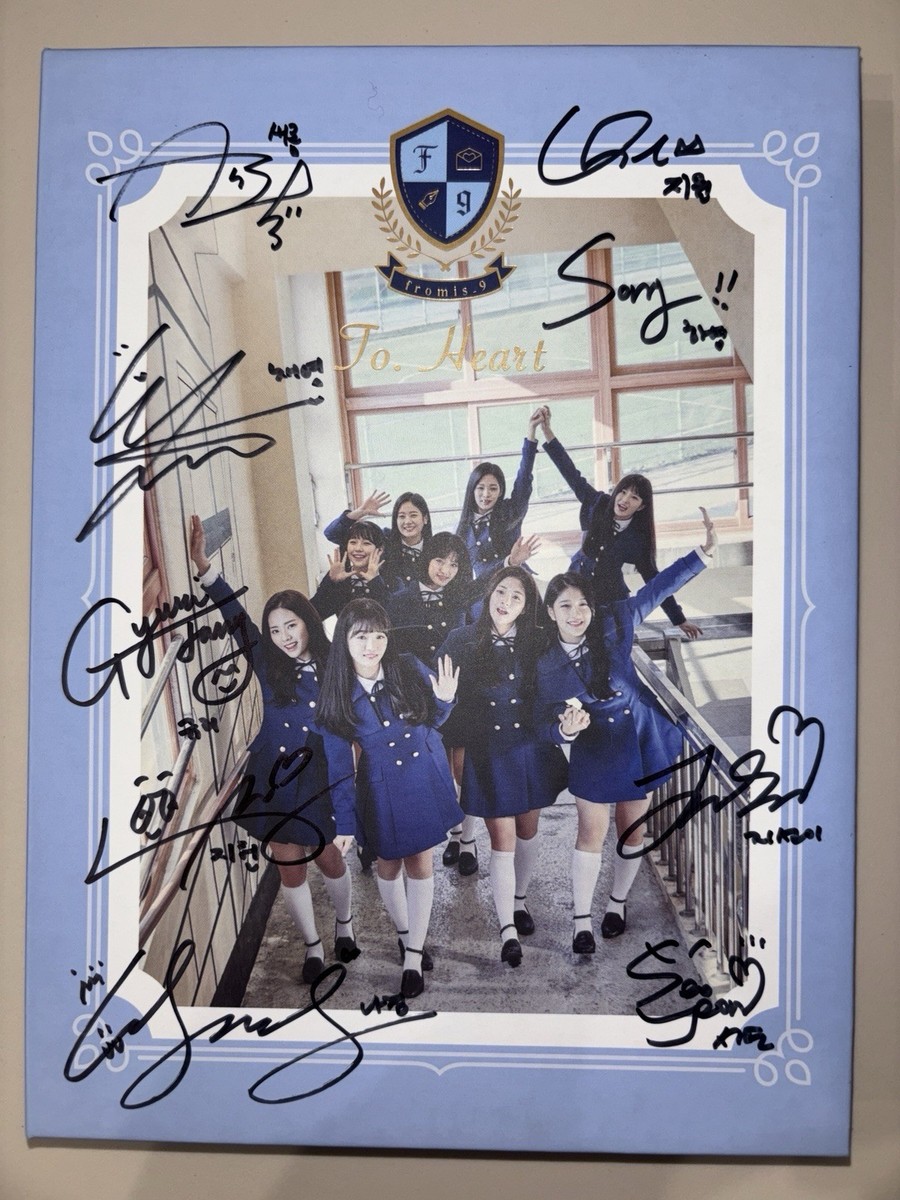 fromis_9 サイン トレカ CD まとめ売り FROMIS_9 [TO. HEART] All Member Autographed Signed Album Fromis 9