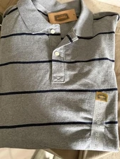 NWT MEN'S THE FOUNDRY PULL ON LS HEATHER COLOR STRIP SHIRT SZ XLT NEW