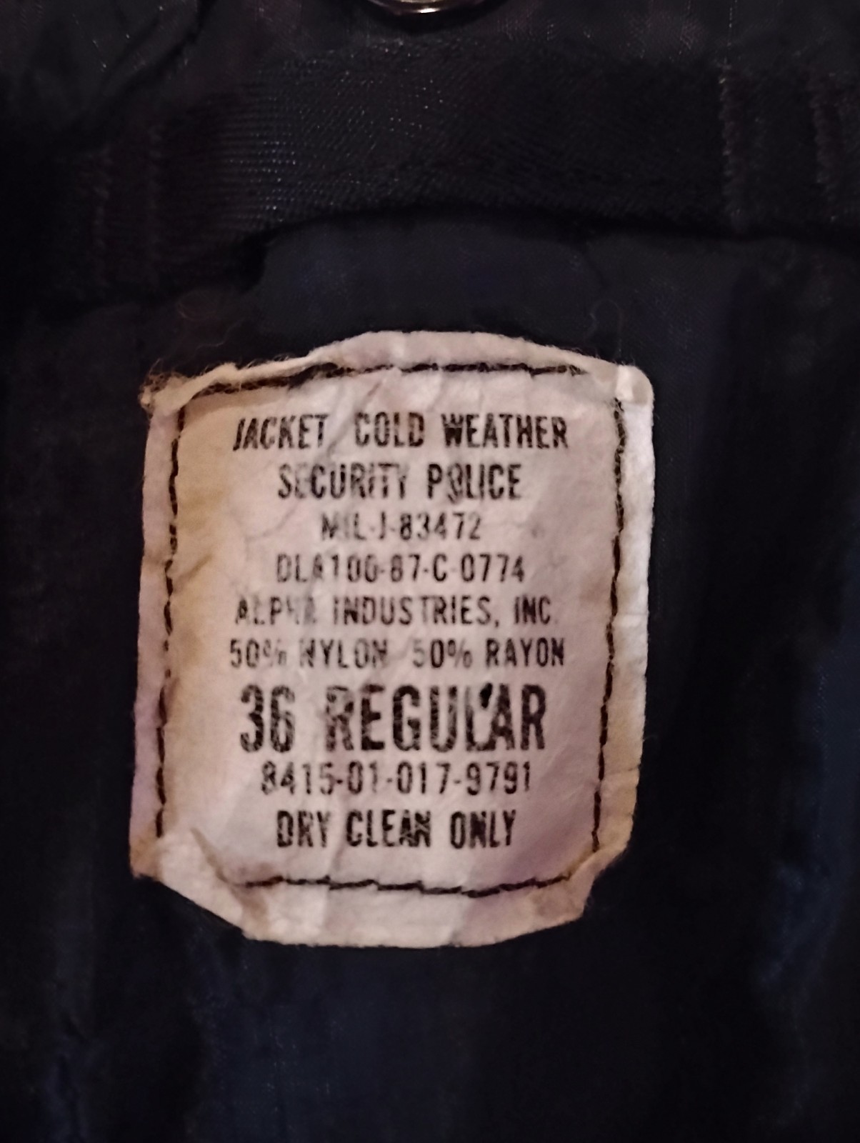 Alpha Industries Flight Style Security Police Jac… - image 2