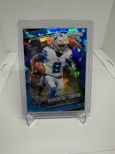 2025 Panini Prizm #137 KAVONTAE TURPIN Blue Ice Prizm /99 Dallas Cowboys