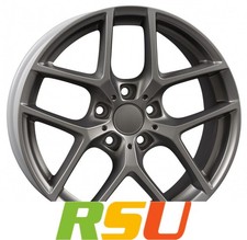 4x Borbet Y titan matt bis 18-Zoll BMW 7.5x17" ET34 LK5 120 ML 72.5 Alufelgen...