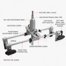 Wooden Door Slotter Set Keyhole Opener For Woodworking Open Lock Hole Device