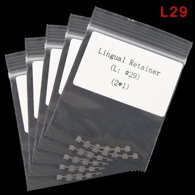10pcs Dental Orthodontic Bondable Lingual Retainer Mesh Base Marked splits