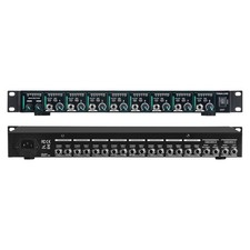 8-Channel Headphone Mixing Distribution Amplifier, Mountable High-Power Headp...