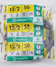 50ft 12/2 W/Ground  Gray Solid CU Type UF-B Wire - 032886266089
