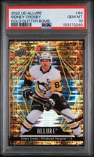 Upper Deck Allure Sidney Crosby #84 Gold Glitter Bomb PSA 10 095/199 Penguins