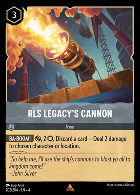 RLS Legacy's Cannon (202) Ursula's Return Disney Lorcana