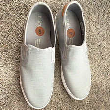 TOMS Alpargata Women s Gray Canvas Comfort Slip-On Casual Shoes US 8 M