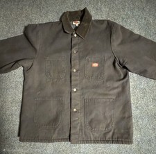 Vintage Dickies Blanket Lined Jacket Chore Coat Duck Canvas Workwear Mens Large