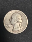 1940-P Washington Quarter - 90% Silver - Circulated