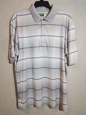 Ben Hogan Performance Mens Golf Polo Shirt Size XL Gray Stripe Short Sleeve