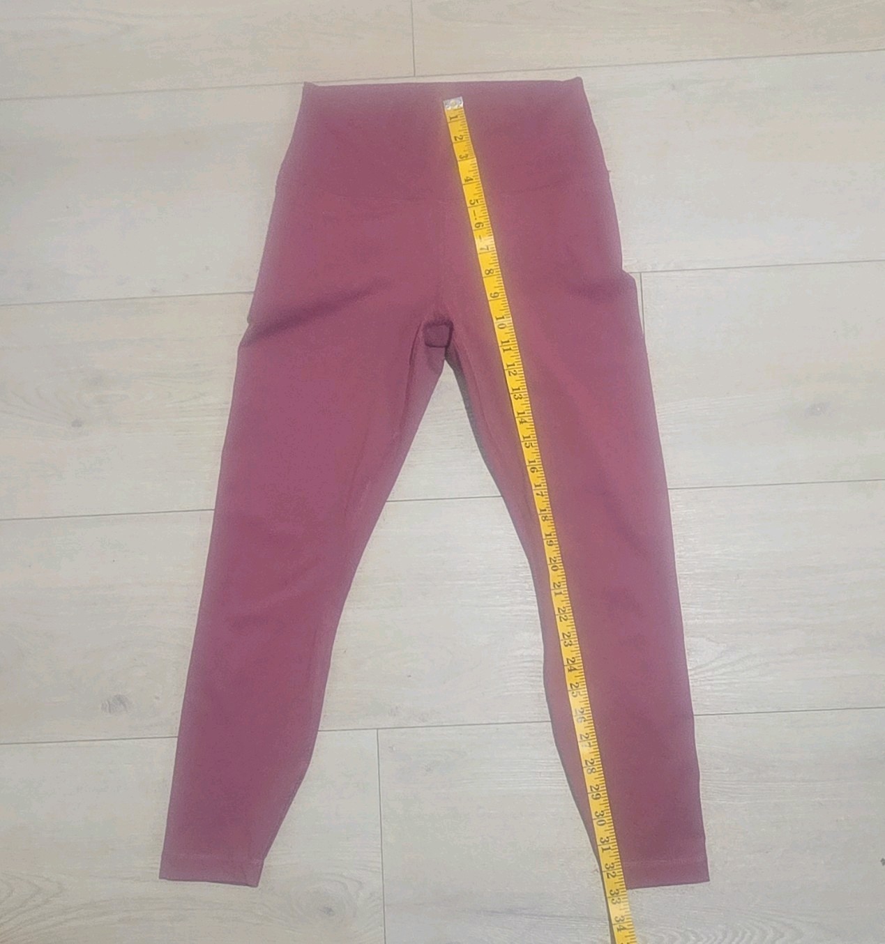 90 Degree by Reflex Mauve High Rise Ankle Leggings M Stretch Yoga Gym Polyester