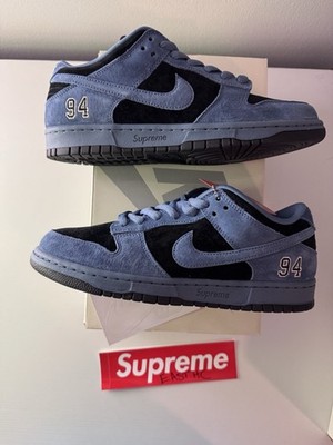 Size 9 - Supreme x Nike Dunk SB Low Ocean Fog