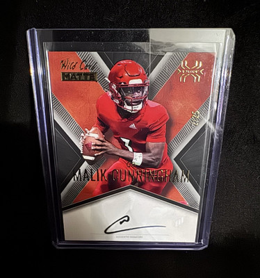 2023 Wild Card MATTE X-Plode Autographs Malik Cunningham White-Orange X /25