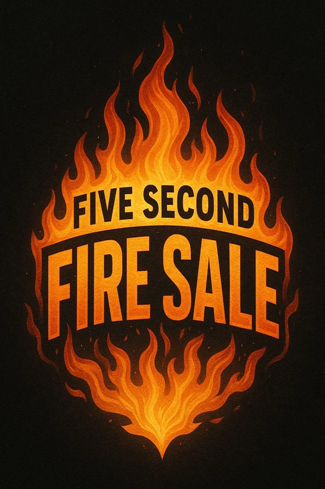 Sunday Afternoon Pop Up FIRE SALE
