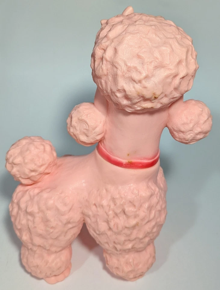 Vintage 1963 Sun Rubber Company Pink Poodle Dog Toy - Image 3 of 4