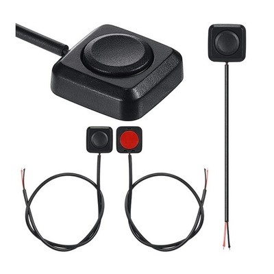 1Pc Momentary Push Button On Off Switch Black Plastic 12V 24V Mini Button Switch