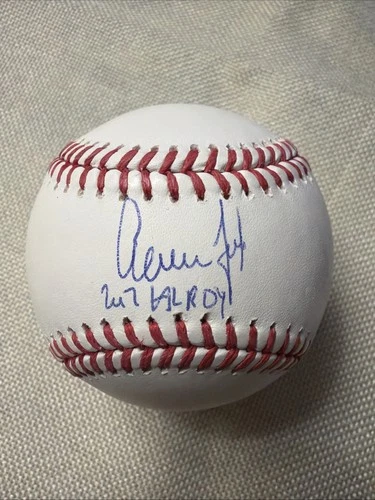 Aaron Judge Autographed "2017 AL ROY" Yankees Official MLB Baseball Fanatics