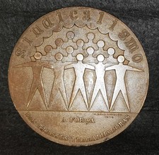 Arte Medalla de Bronce / Sindicato / La Fuerza de la Fuerza de la Clase Obrera