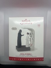 2016 Hallmark Star Wars Royal Or Rebel Ornament Darth Vader Princess Leia NEW