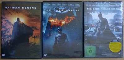 BATMAN Trilogie 3 DVD´s Joker Catwoman Gotham Dark Knight DC Action Superheld