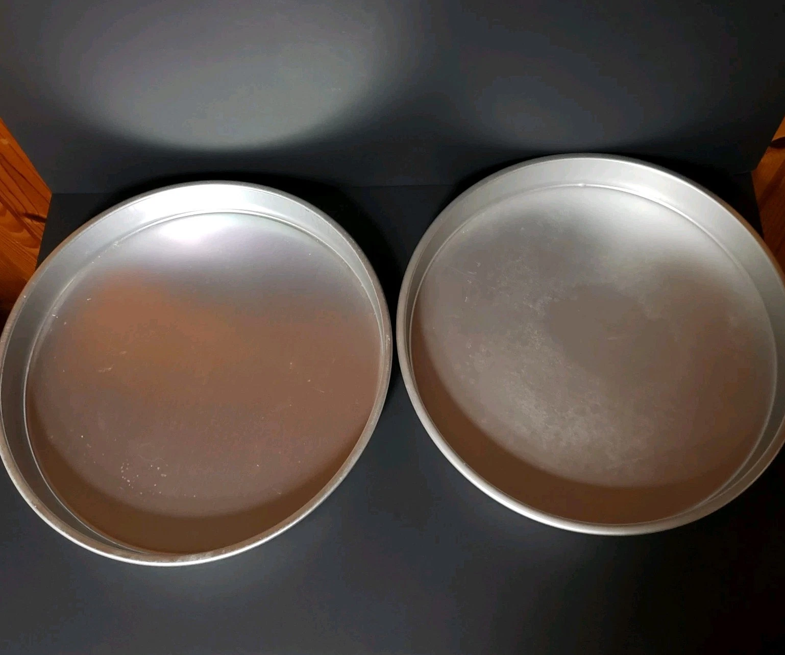 Two 14x2" Round Cake Pans WILTON & SUNNY SIDE UP Large Cake Pans