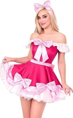 Leg Avenue Mice-Made Princess Costume Cosplay Dress Bow Headband BN LARGE