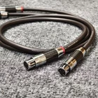 1Pair FSA22 Hifi Pure Copper XLR Audio interconnect Cable carbon rhodium plug