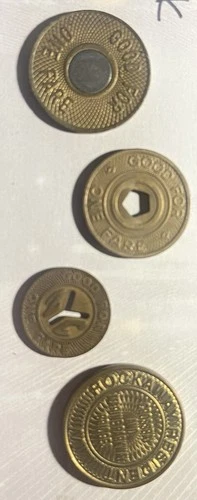 New York City Transit Subway Tokens Lot of 4 NYC Transit & TBTA Circulated image 12