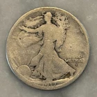 1917-D Obverse Walking Liberty Half Dollar - AG - About Good - 90% Silver