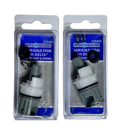 (2) C25435 Two or 3 Handle Hot & Cold Water Faucet Stem fits RP1740 and RP1745 - Picture 1 of 5