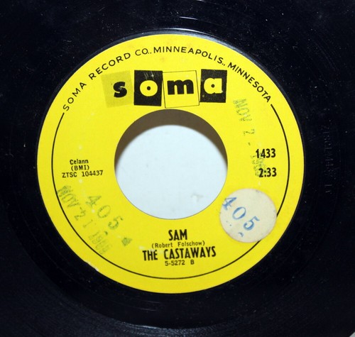 The Castaways ~ Liar, Liar + Sam ~ 45 RPM Record ~ Soma 1433 ~ Grunge ~ 1965 - Picture 2 of 6