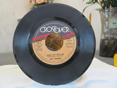 RAY CHARLES, COME LIVE WITH ME -  EVERYBODY SING, CROSSOVER 973, VG+