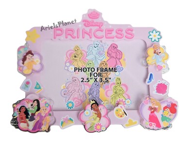 Disney Parks Princess Magnet Photo Frame Holder for 2.5'' x3.5''