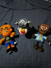 Lot Of 3  A&A Global Industries Plush Stuffed Animals 7" Tall 