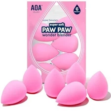 Set of 6 AOA Studio Collection Makeup Sponge Latex Free and High-Definition Set