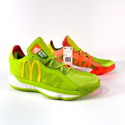 McDonalds X Adidas Dame 6 Basketball Shoes FX3334 Green Orange Mens Sz 9.5 | eBay