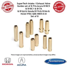 SuperTech GDE-HB55-E-8 Intake / Exhaust Valve Guides set of 8 Fits Acura & Honda