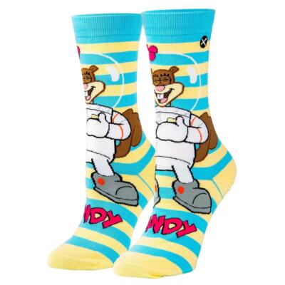 ODD SOX Crew Socken Damen - Sandy Cheeks (Spongebob) - (UK 4-9 | EU 36-42)