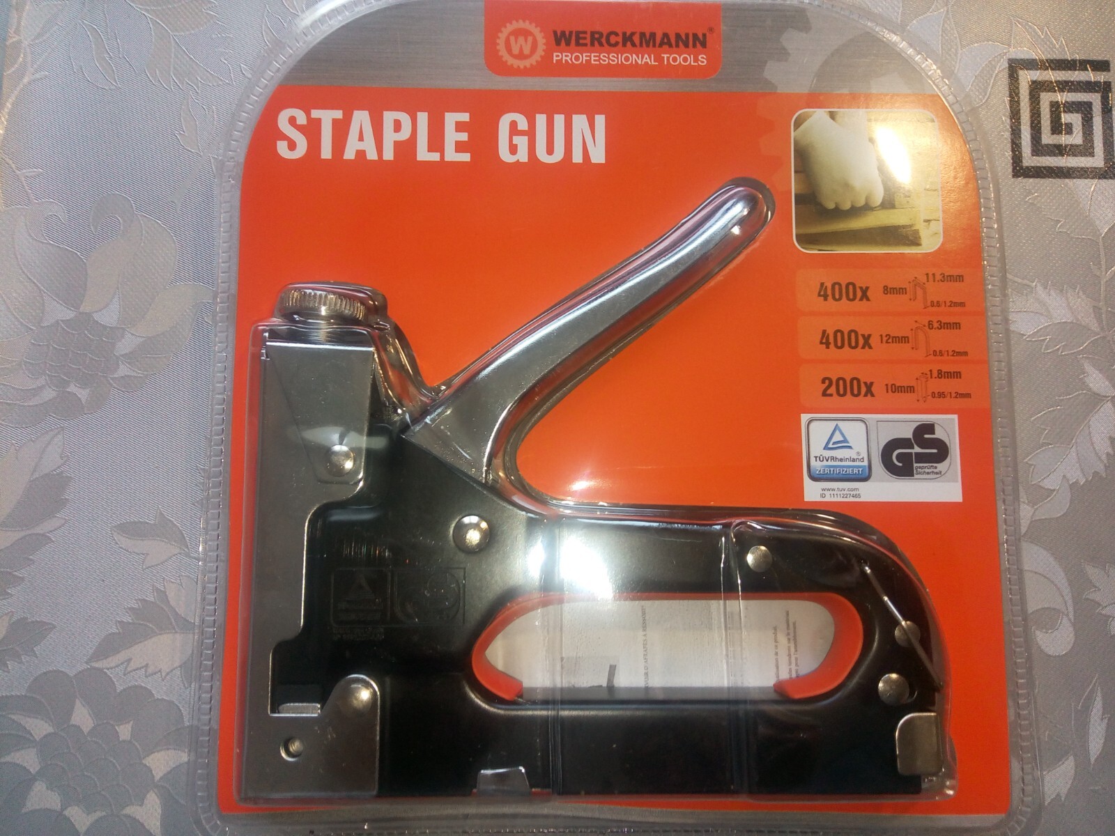 Pistolet agrafeuse solide avec force de frappe réglable pour menuiserie et bois