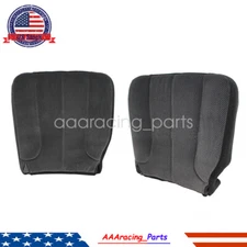 For 03-05 Dodge Ram 1500 2500 Driver & Passenger Bottom Grey Cloth Seat Cover