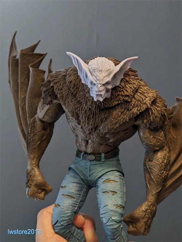 1:12 Head Sculpt Man-Bat Kirk Langstrom C For 6" Male McF Action Figure Body Toy - Image 2 of 4