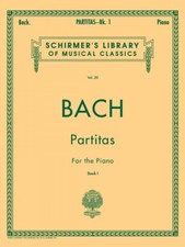 Bach Partitas Book 1 Schirmer Piano Solo Sheet Music NEW 050252100
