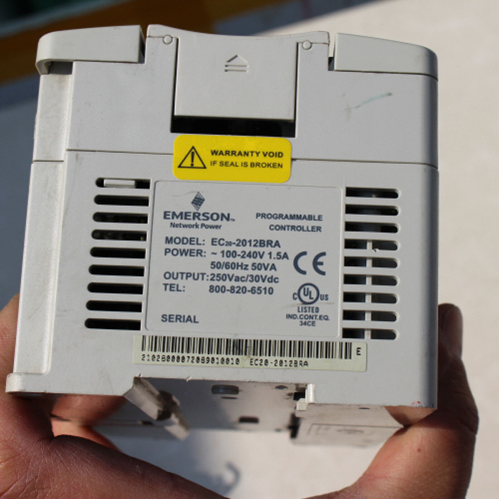 USED EMERSON PLC EC202012BRA Quality Assurance 3months Falak Tayyeb