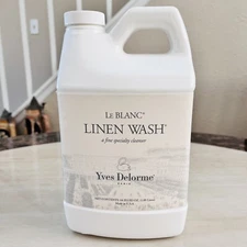 Le BLANC Linen Wash Fine Specialty Cleanser 64oz Yves Delorme Paris Made in USA