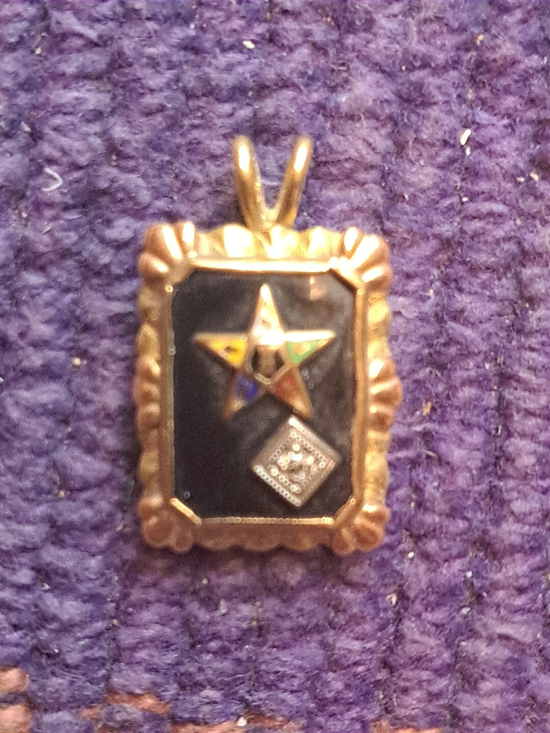 Solid 14 Karat Yellow Solid Eastern Star Diamond … - image 18