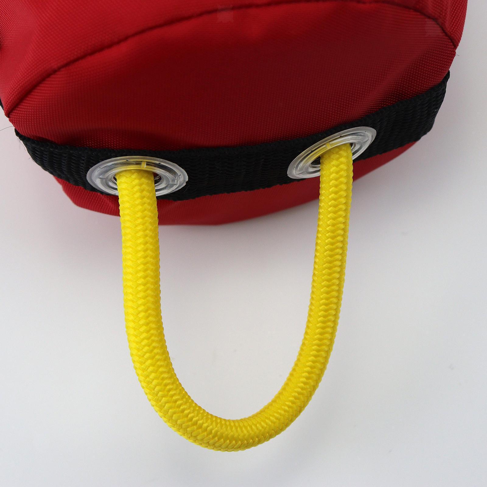 Rope Throw Bag Flotation Device, High Visibility Throwable