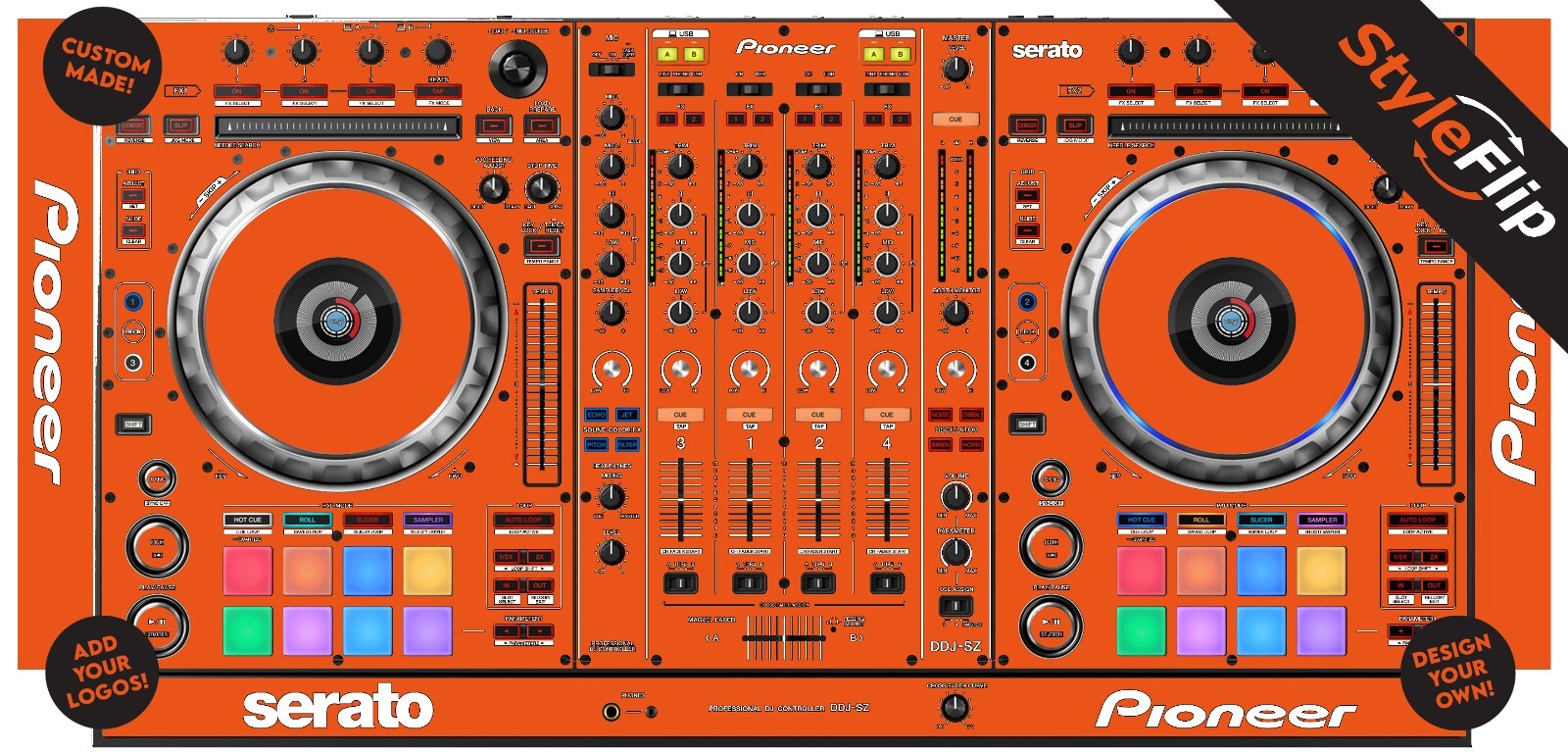 Pioneer DDJ-SZ Skin | Custom Design | Protective Decal | StyleFlip Skins