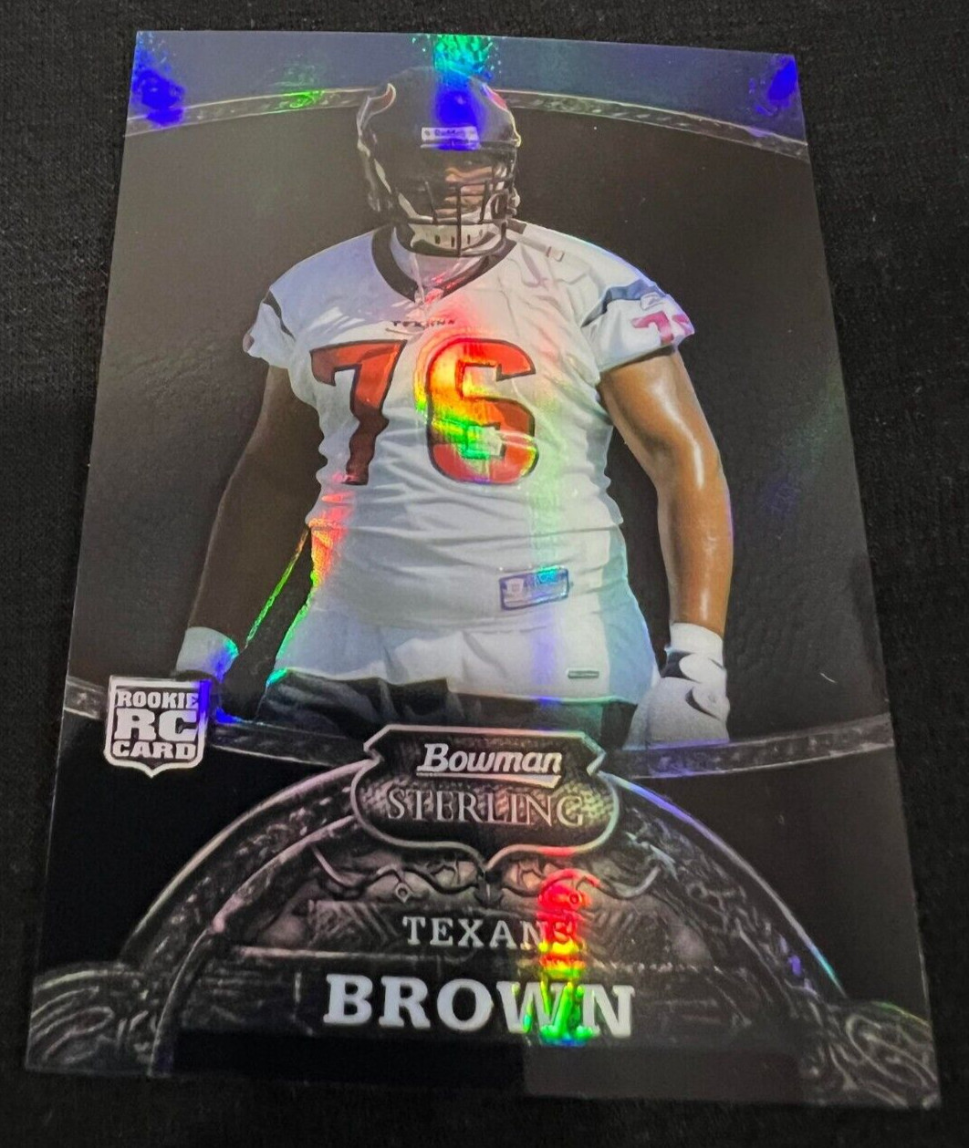 Duane Brown Bowman Sterling #39 Black Refractor