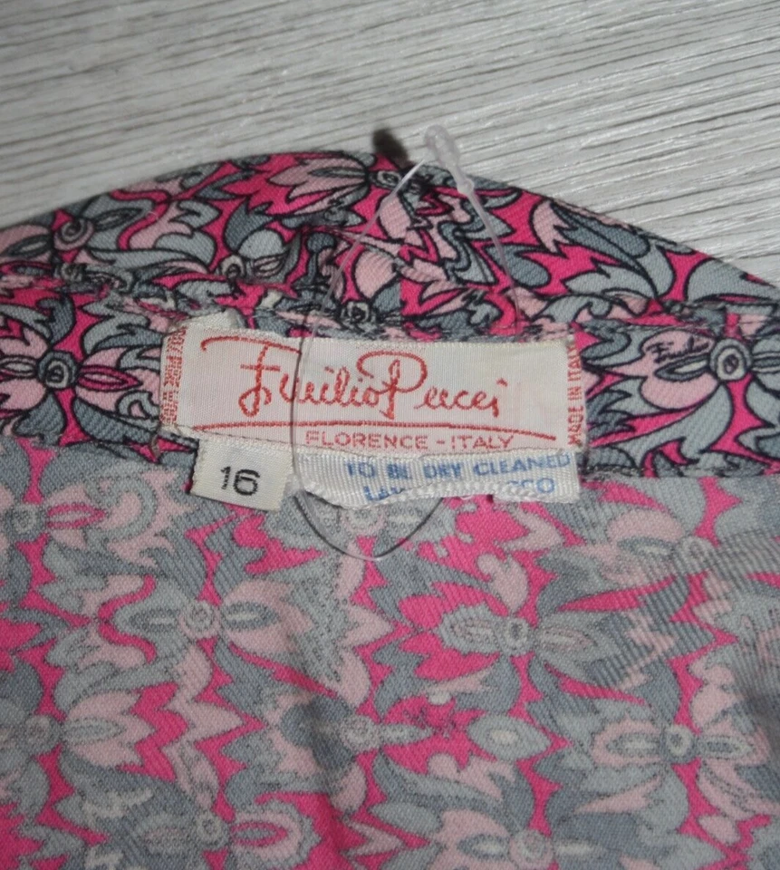 PUCCI, Vintage Bluse, Oberteil - PAISLEY - "Leuchtende Farben" Gr. 38, 40, EDEL - Bild 4 von 4